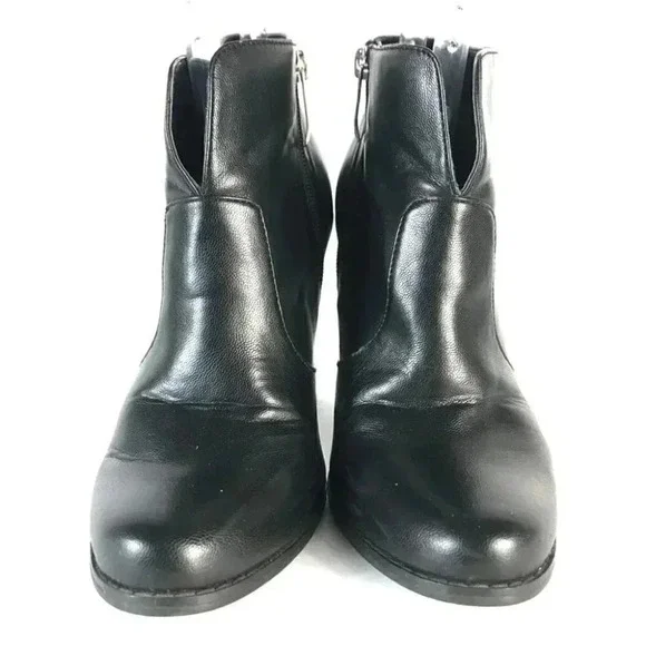 Material Girl Y2K Cyber Core Black Boots • Silver Block Heel • EU 39.5 - Picture 5 of 10